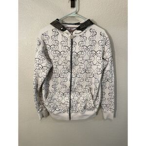 Flow Society Lacrosse Lax Rat Long Sleeve Full Zip Hoodie Men's Small